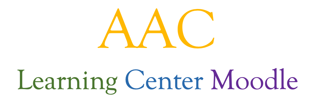 AAC Learning Center Moodle
